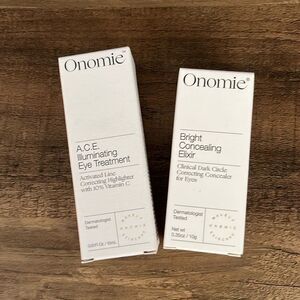 Onomie Bright Concealing Elixir and ACE Illuminating Eye Treatment New